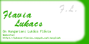 flavia lukacs business card